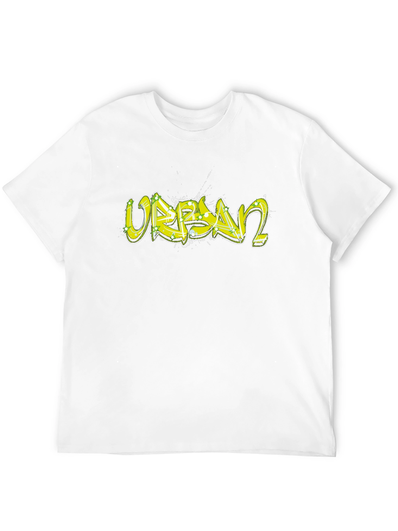 Urban Graffiti Graphic Black T-Shirt