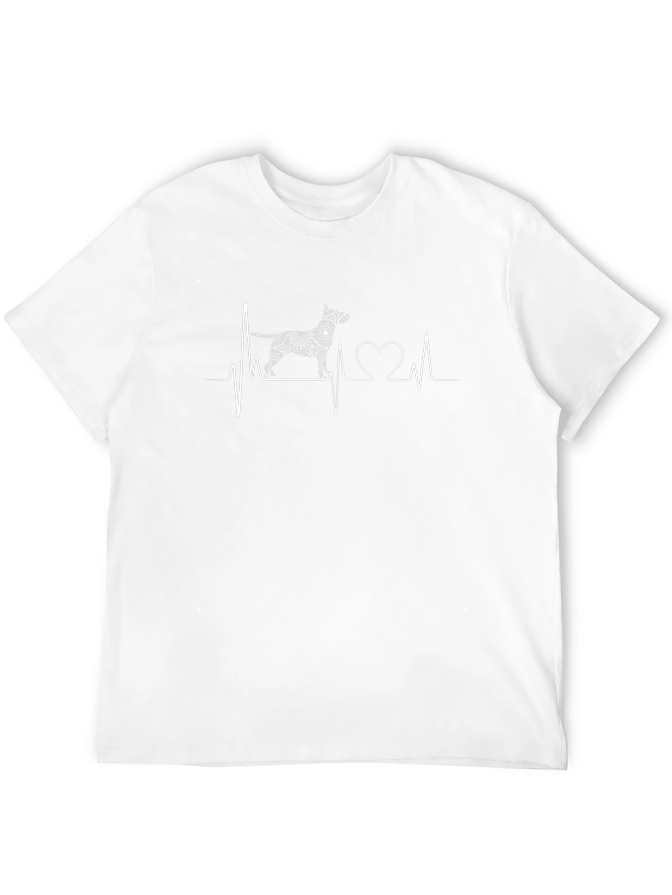 Dog Breed Heartbeat T-Shirt - Black