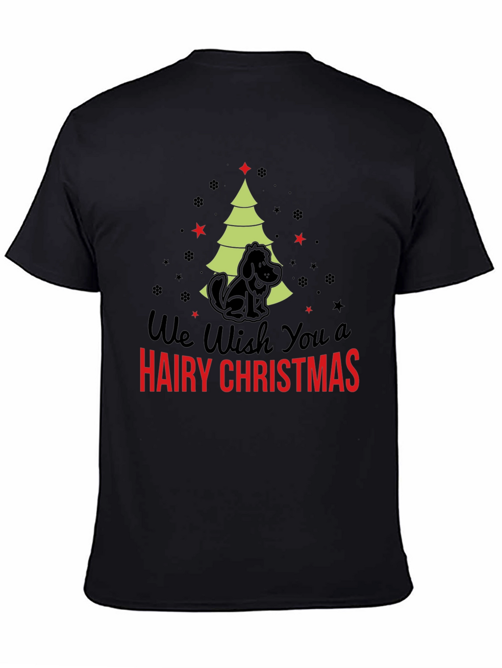 Hairy Christmas Dog T-Shirt