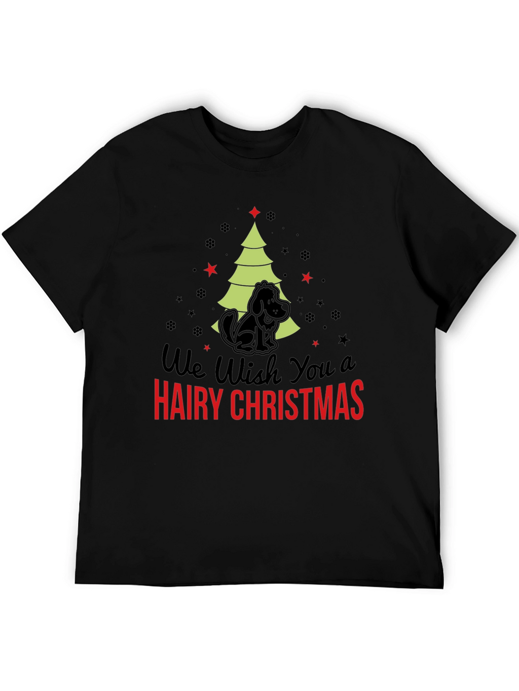 Hairy Christmas Dog T-Shirt