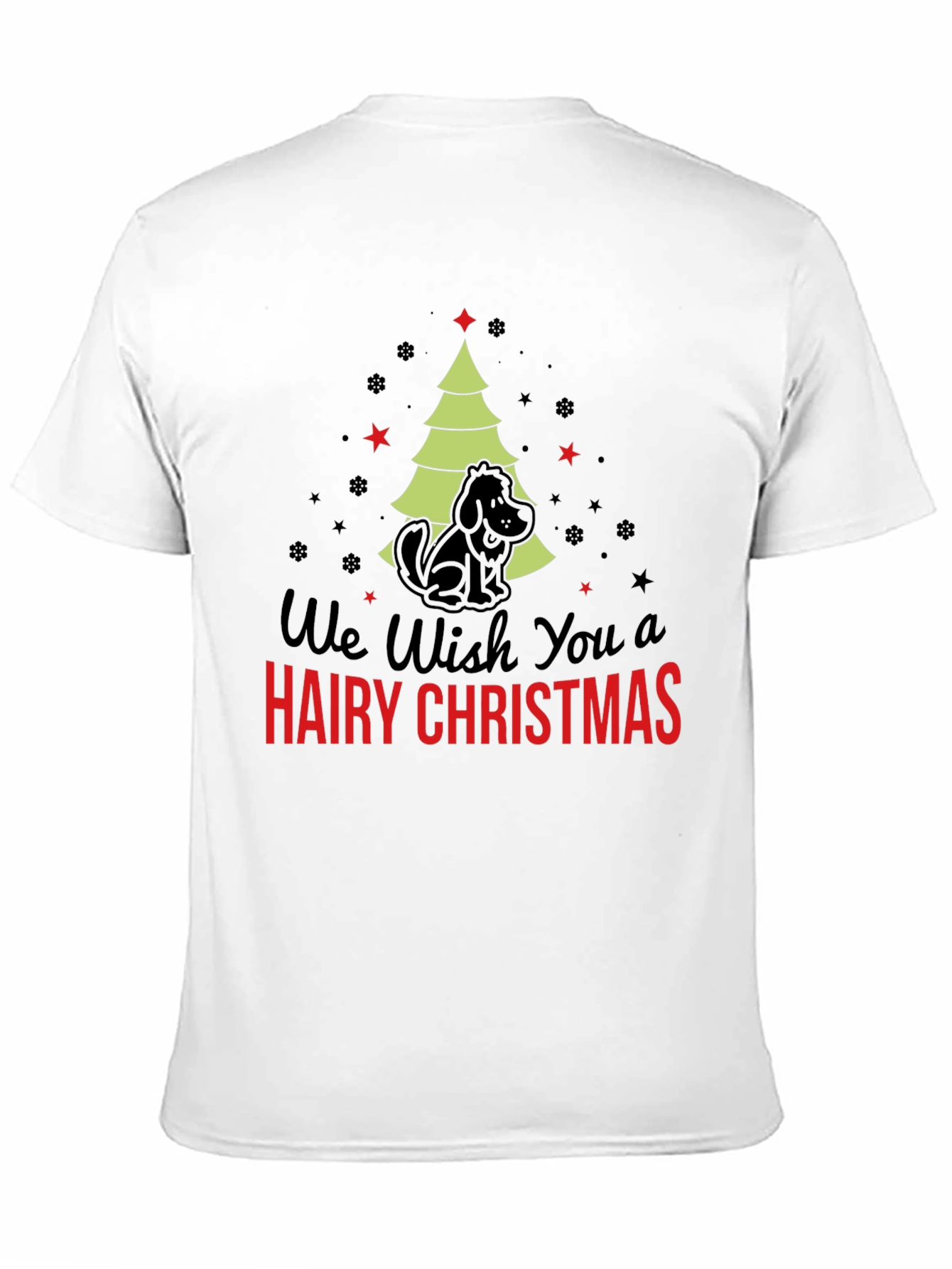 Hairy Christmas Dog T-Shirt