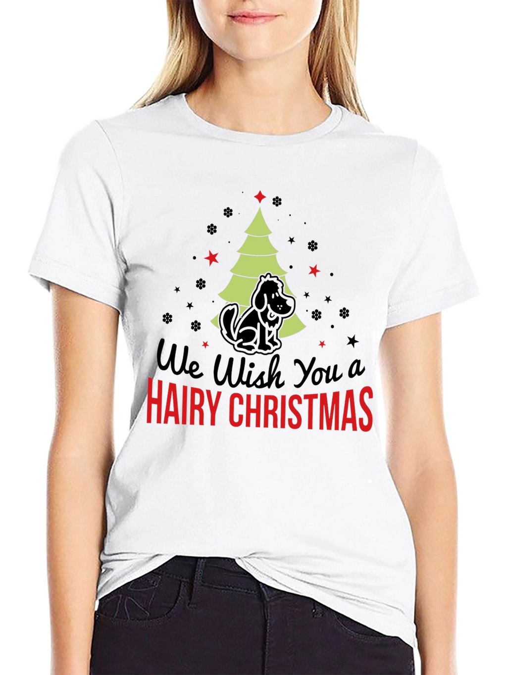 Hairy Christmas Dog T-Shirt