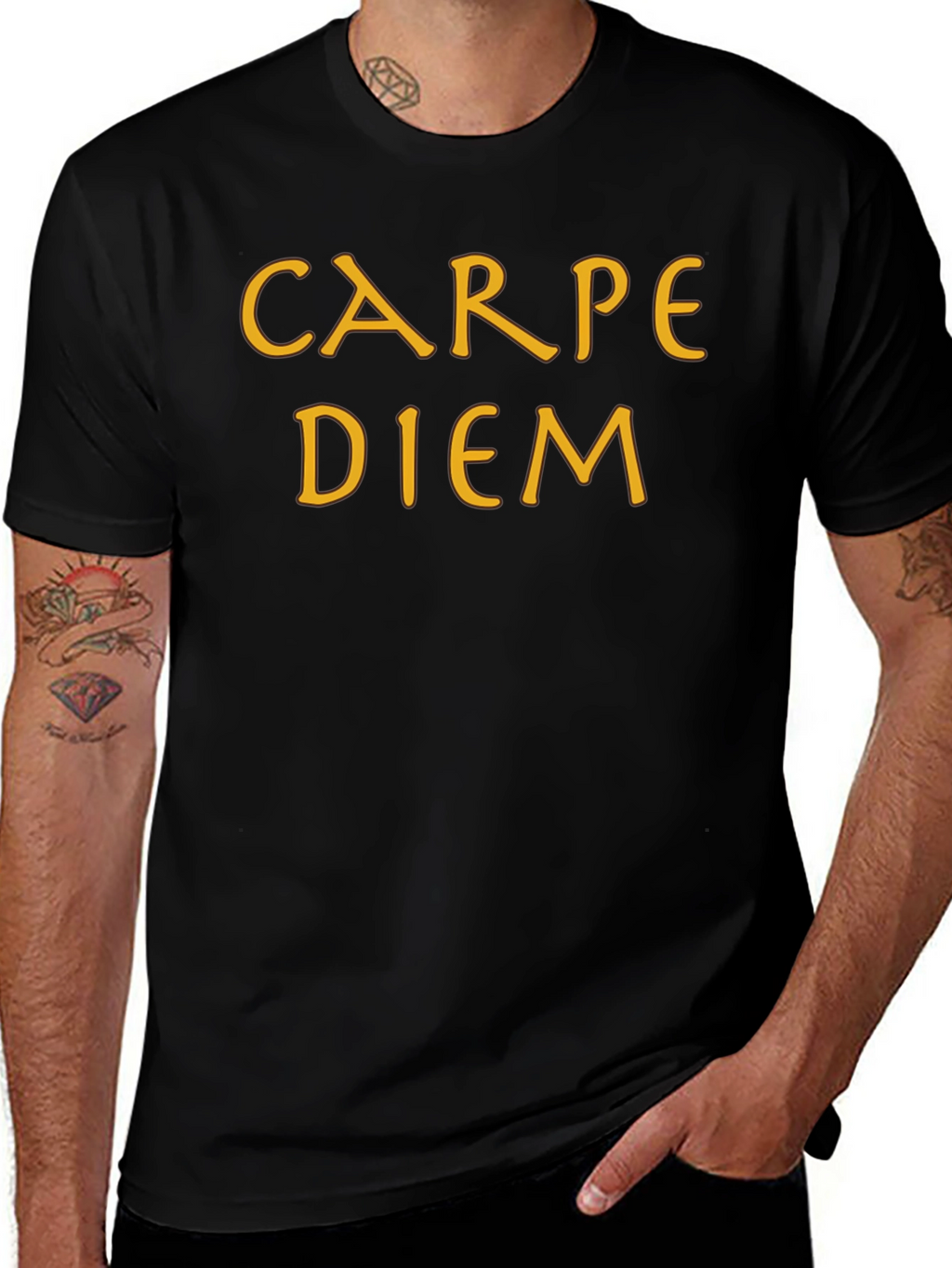 Carpe Diem Black T-Shirt - Seize the Day!