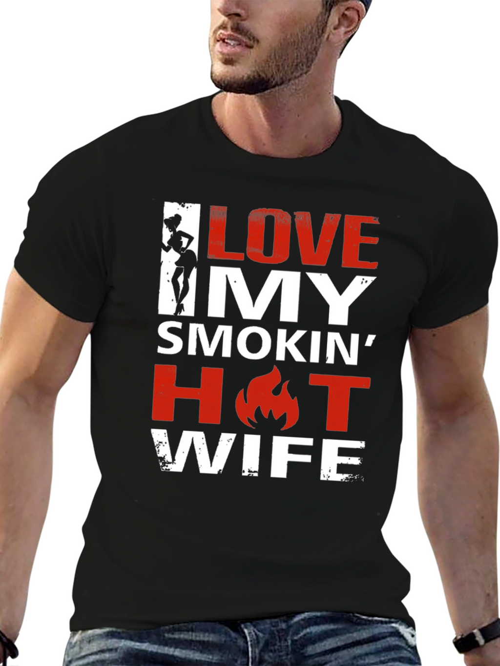 I Love My Smokin Hot Wife Graphic Tee
