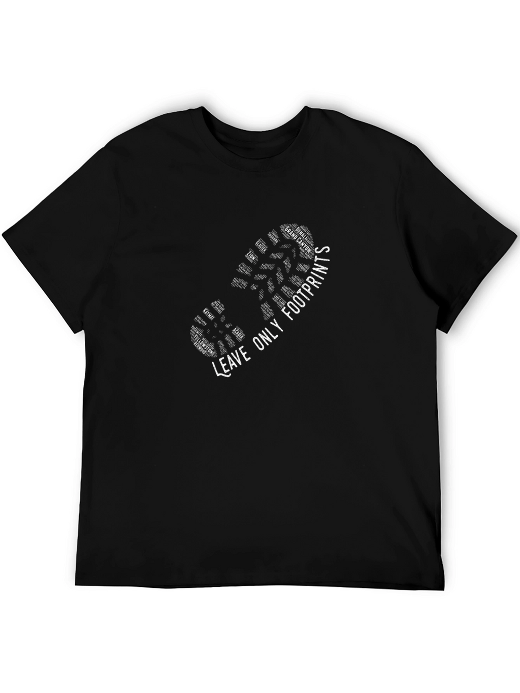 Leave Only Footprints Graphic T-Shirt
