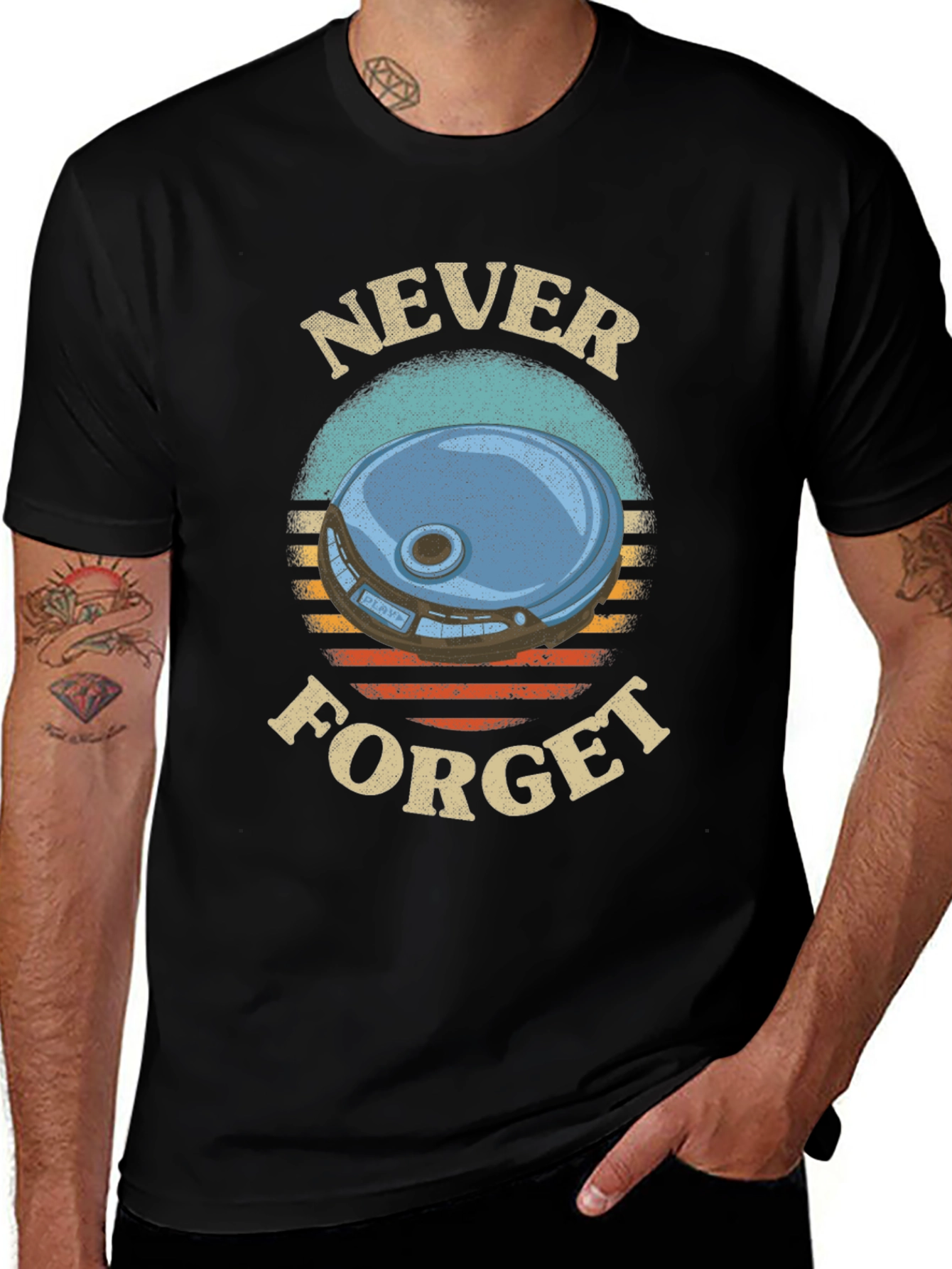Retro Never Forget Graphic T-Shirt
