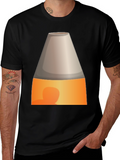 Novelty Lava Lamp Graphic Tee - Black Cotton