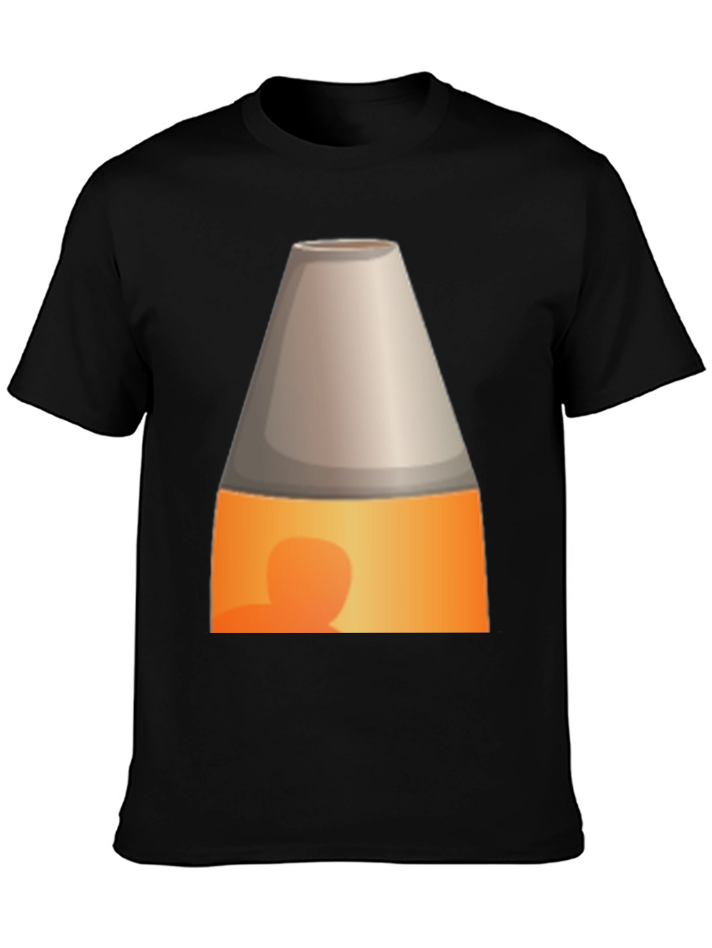 Novelty Lava Lamp Graphic Tee - Black Cotton