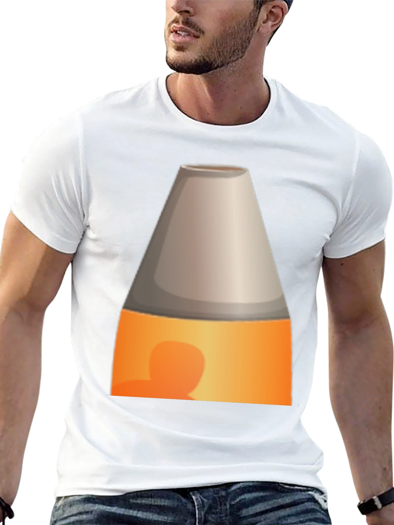 Novelty Lava Lamp Graphic Tee - Black Cotton