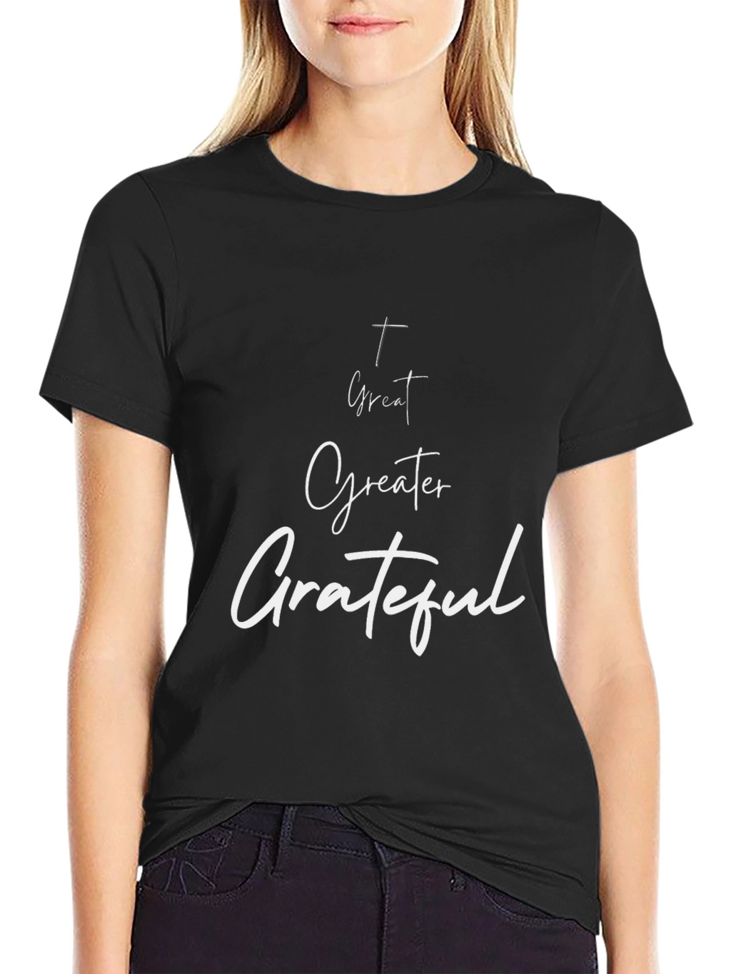 Greater Grateful Graphic Tee - Black Casual Shirt