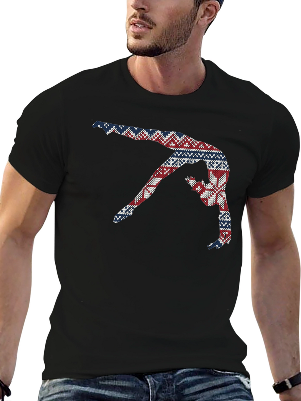 Gymnast Ugly Christmas Sweater T-Shirt