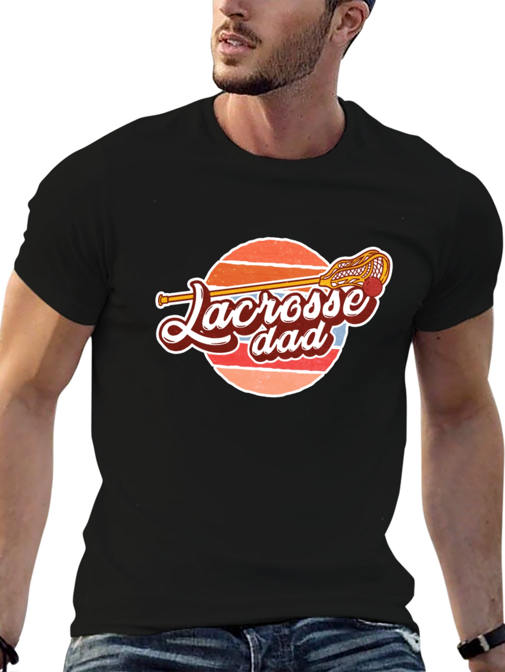 Lacrosse Dad Graphic Tee - Sporty & Stylish