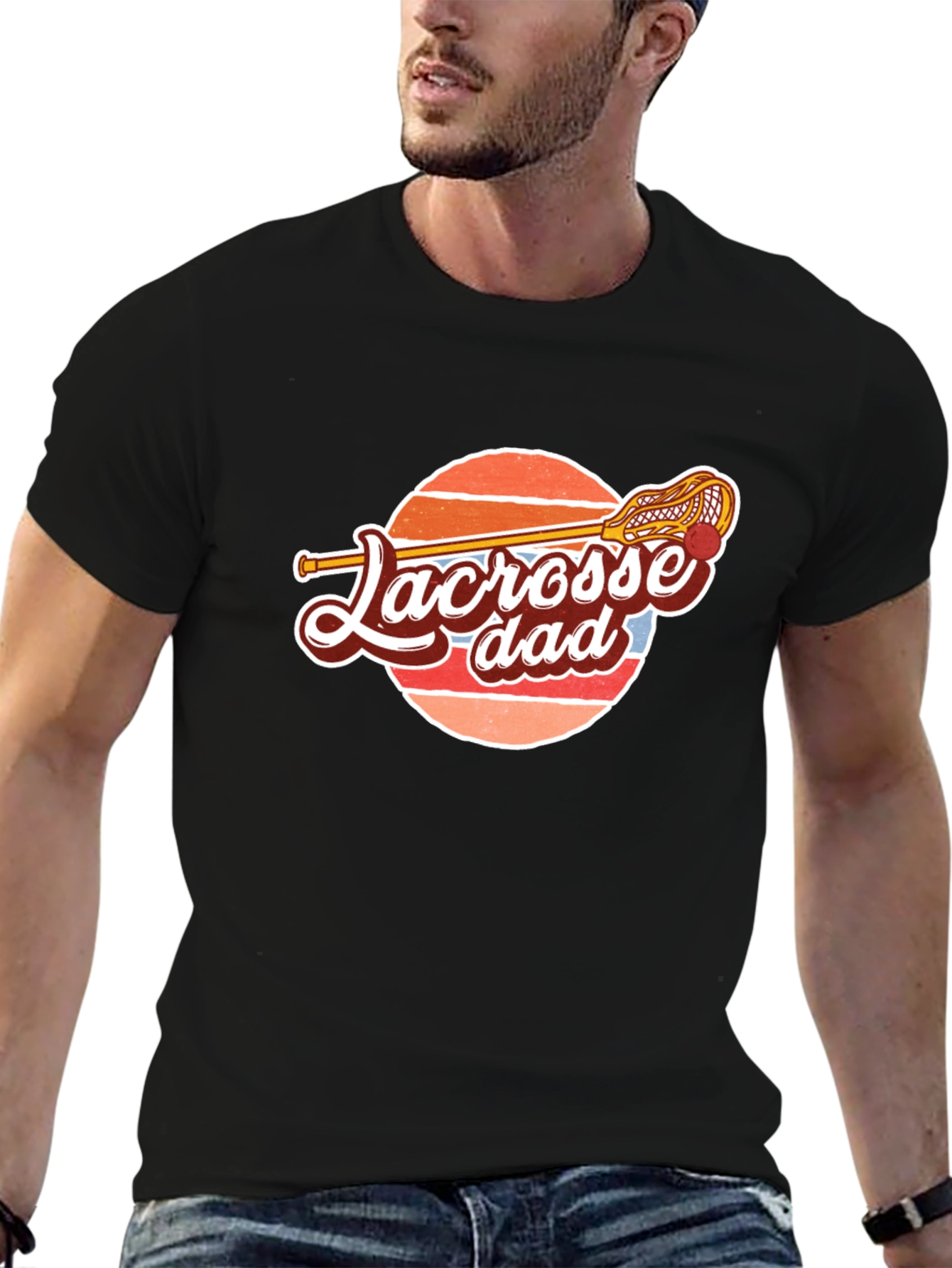 Lacrosse Dad Graphic Tee - Sporty & Stylish