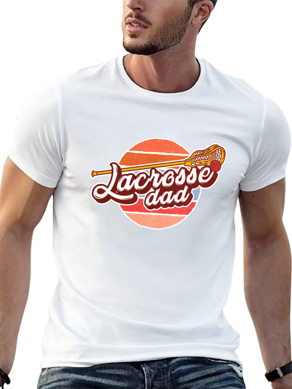 Lacrosse Dad Graphic Tee - Sporty & Stylish