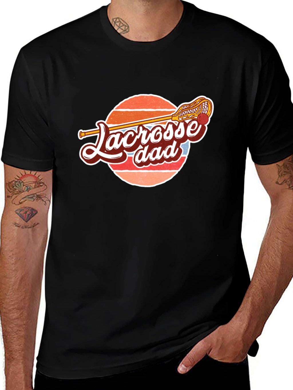 Lacrosse Dad Graphic Tee - Sporty & Stylish