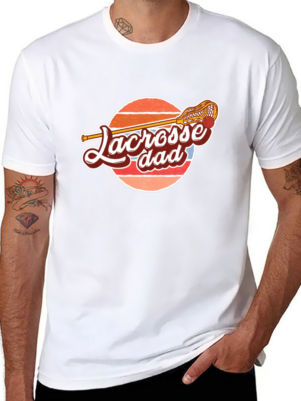 Lacrosse Dad Graphic Tee - Sporty & Stylish