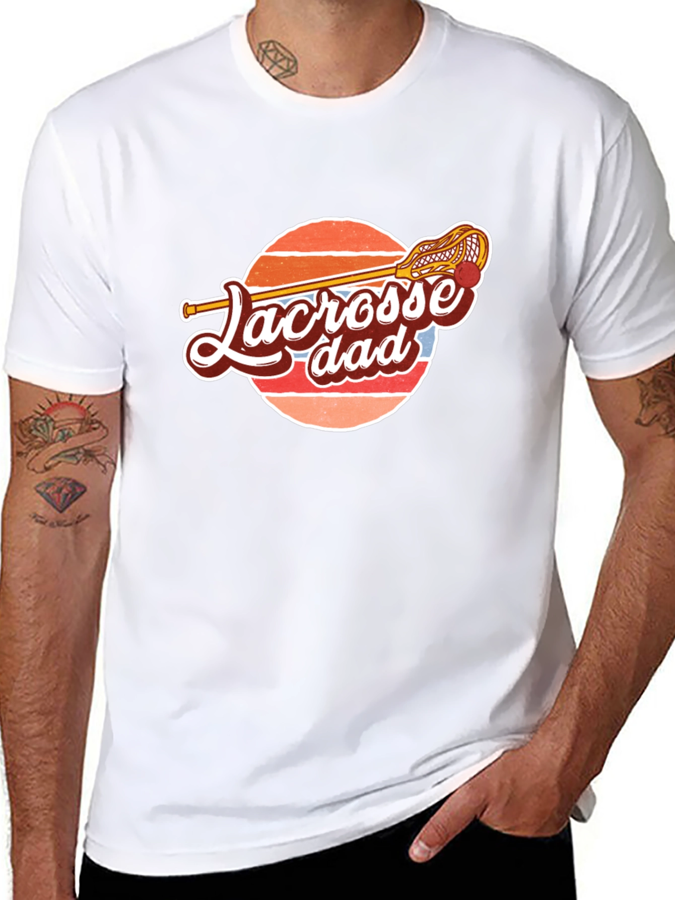 Lacrosse Dad Graphic Tee - Sporty & Stylish