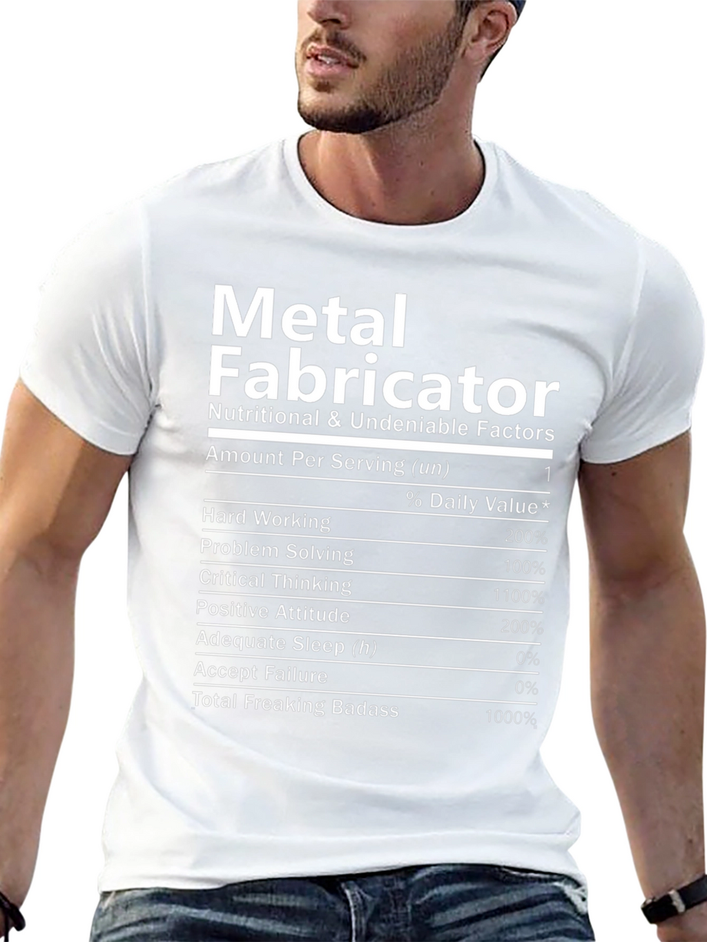 Metal Fabricator Nutrition Facts T-Shirt