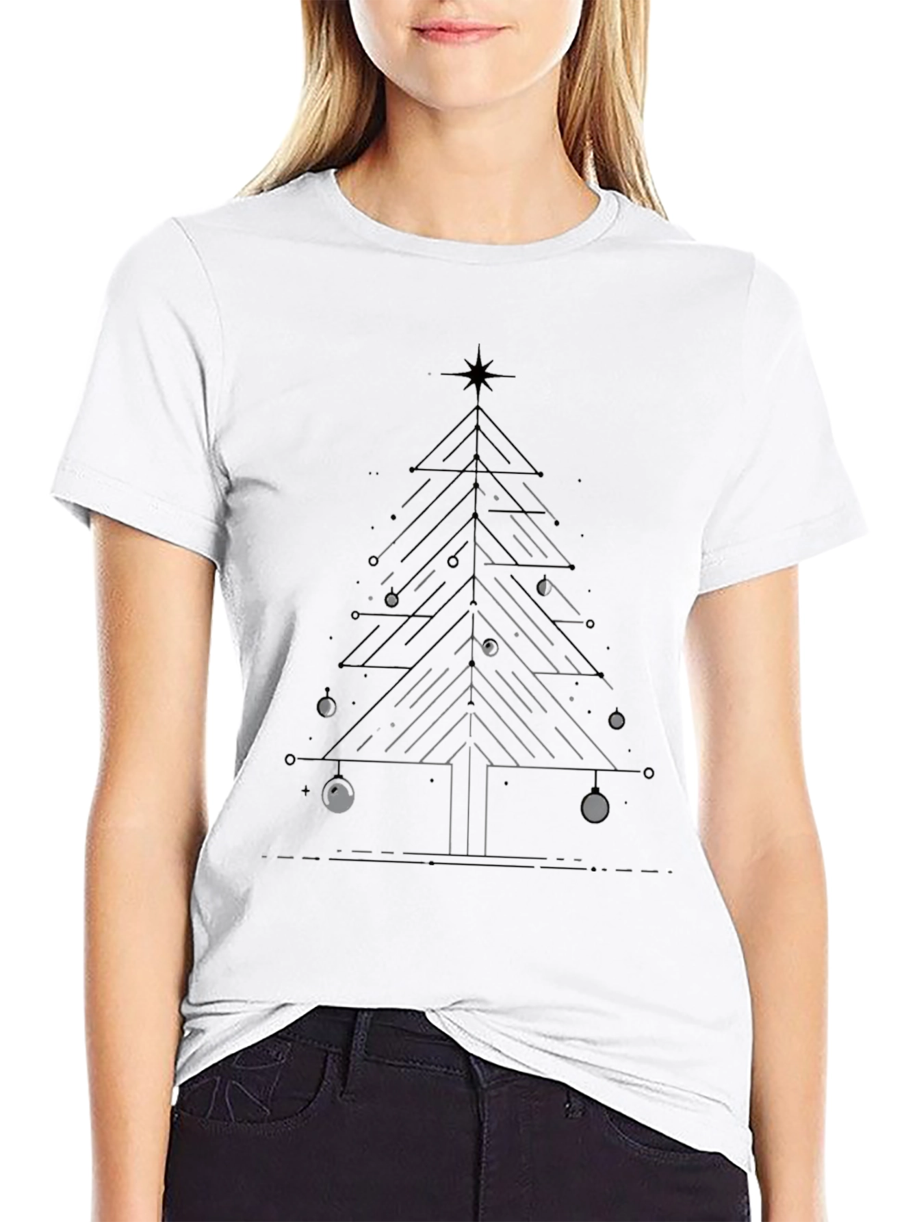 Minimalist Christmas Tree T-Shirt