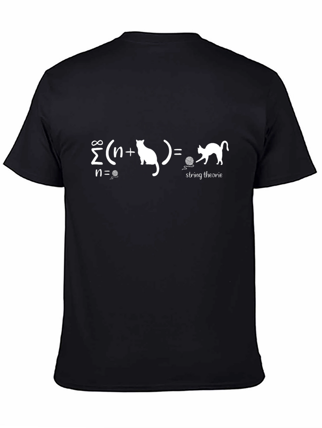 String Theory Cat T-Shirt - Summation Equation Tee