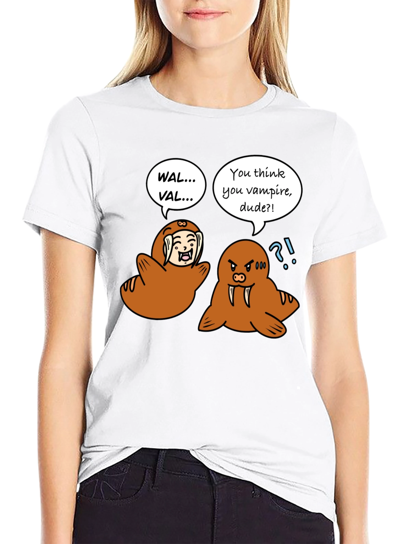 Walrus Vampire Graphic Tee