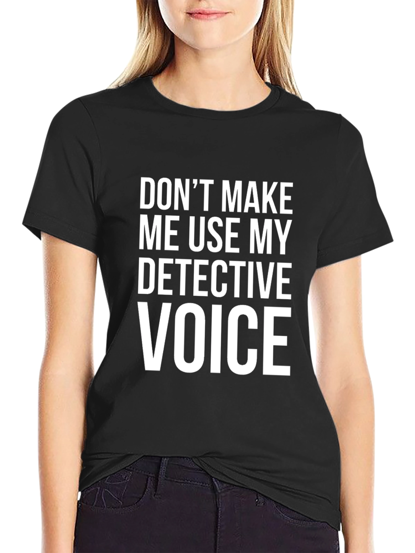 Detective Voice T-Shirt - Funny Novelty Tee