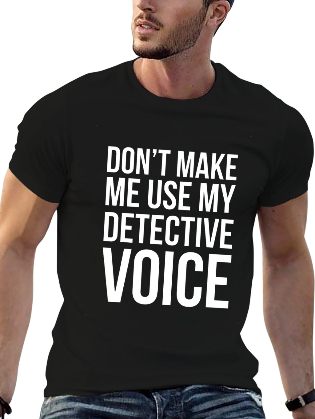 Detective Voice T-Shirt - Funny Novelty Tee