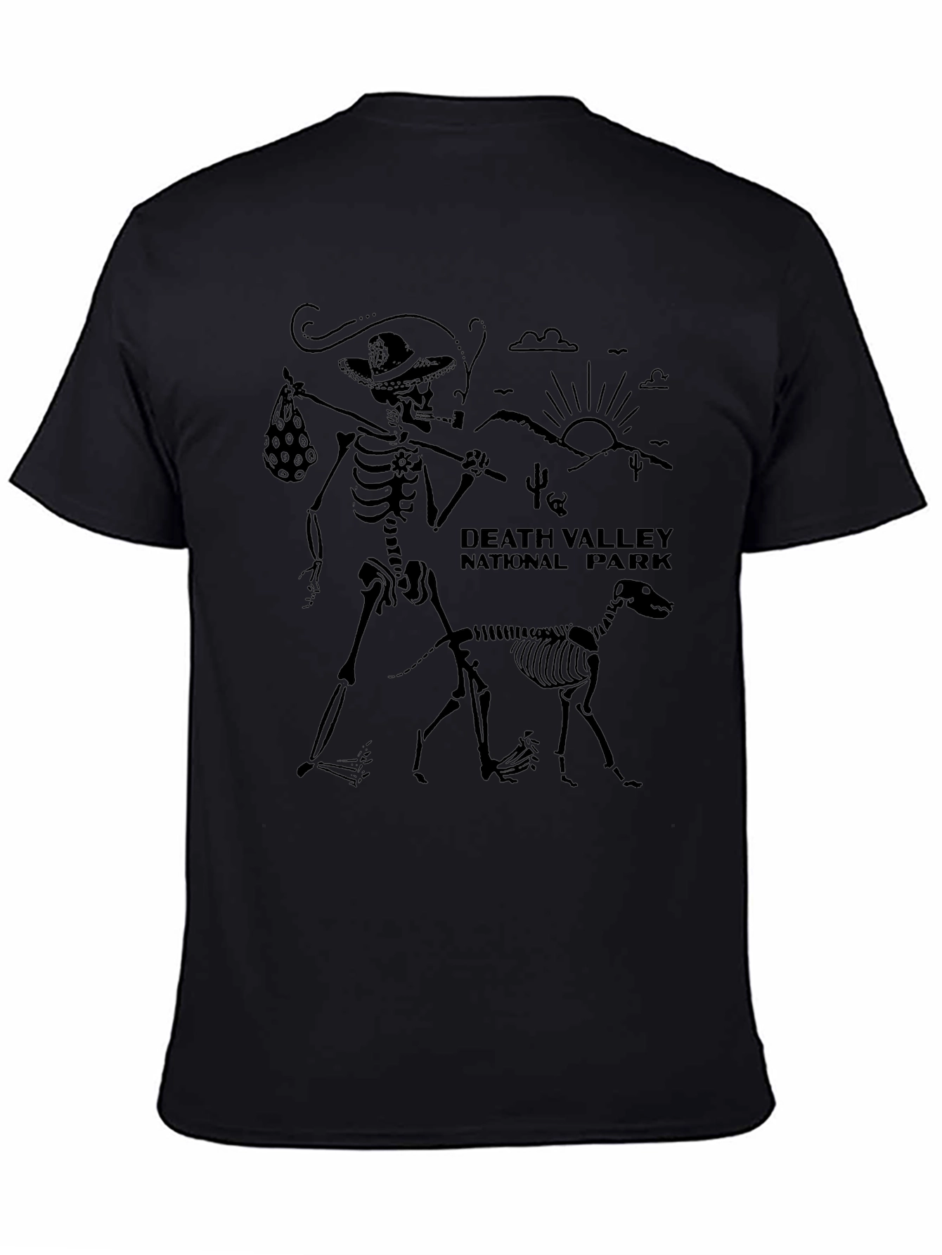 Death Valley Skeleton Graphic T-Shirt