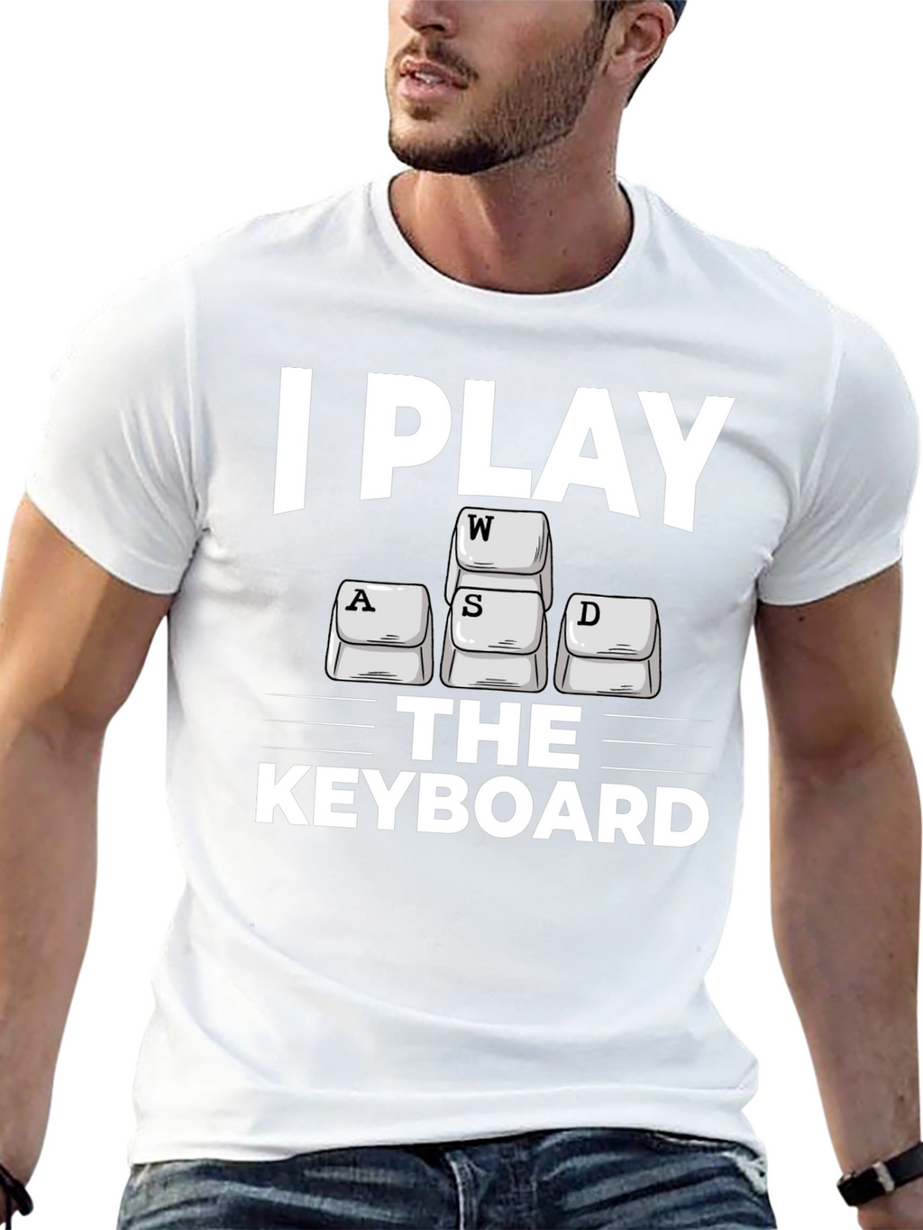 I Play WASD Keyboard Gamer T-Shirt