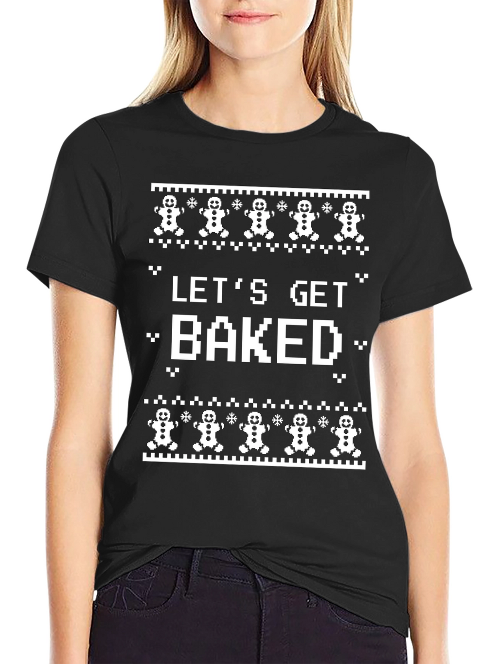 Lets Get Baked Funny Christmas T-Shirt