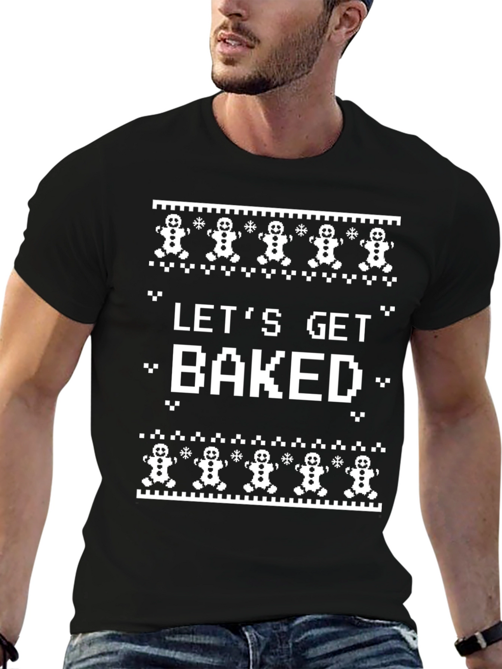 Lets Get Baked Funny Christmas T-Shirt