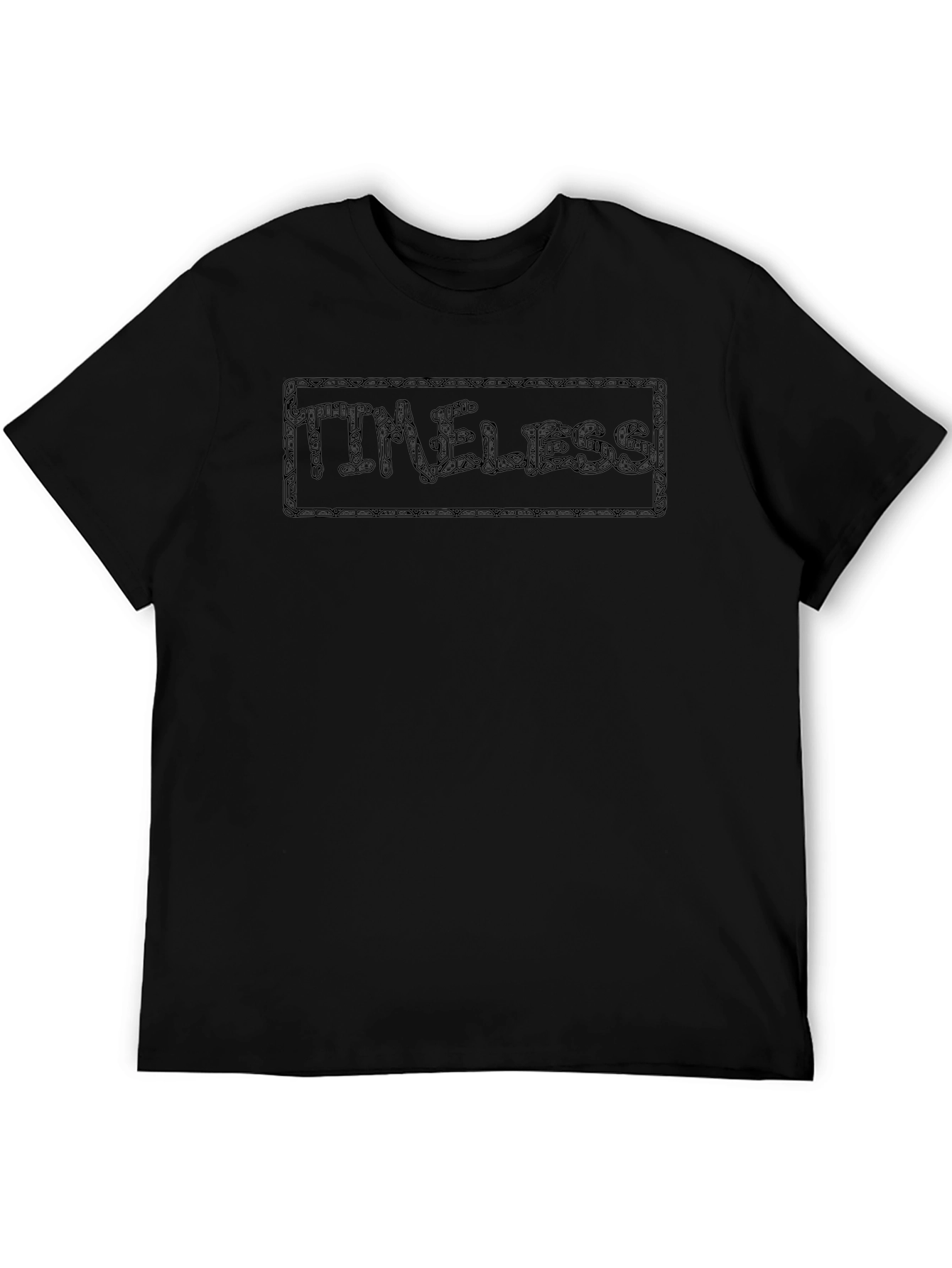 Timeless Graphic Tee - Stylish Black T-Shirt