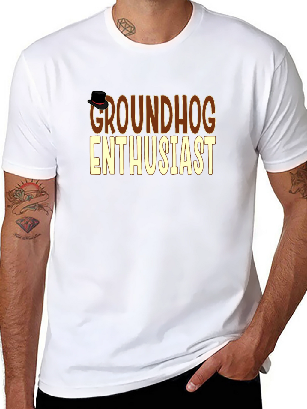 Groundhog Enthusiast T-Shirt - Black