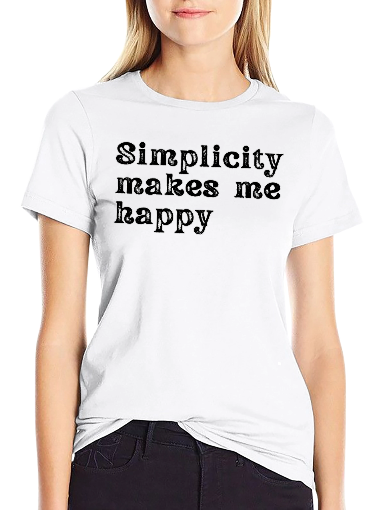 Simplicity Makes Me Happy Graphic T-Shirt