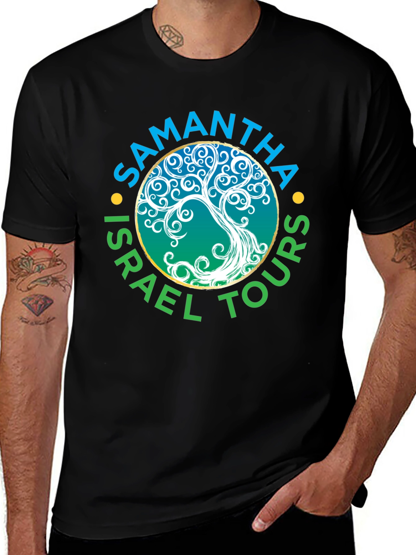 Samantha Israel Tours Black T-Shirt