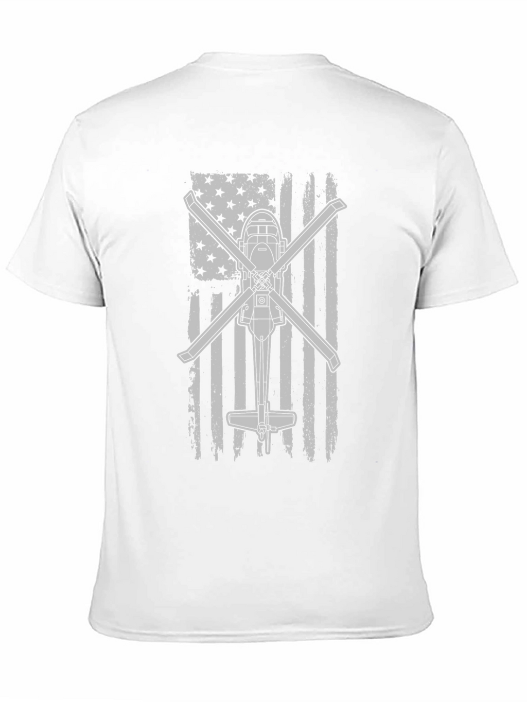 Helicopter American Flag Graphic Tee