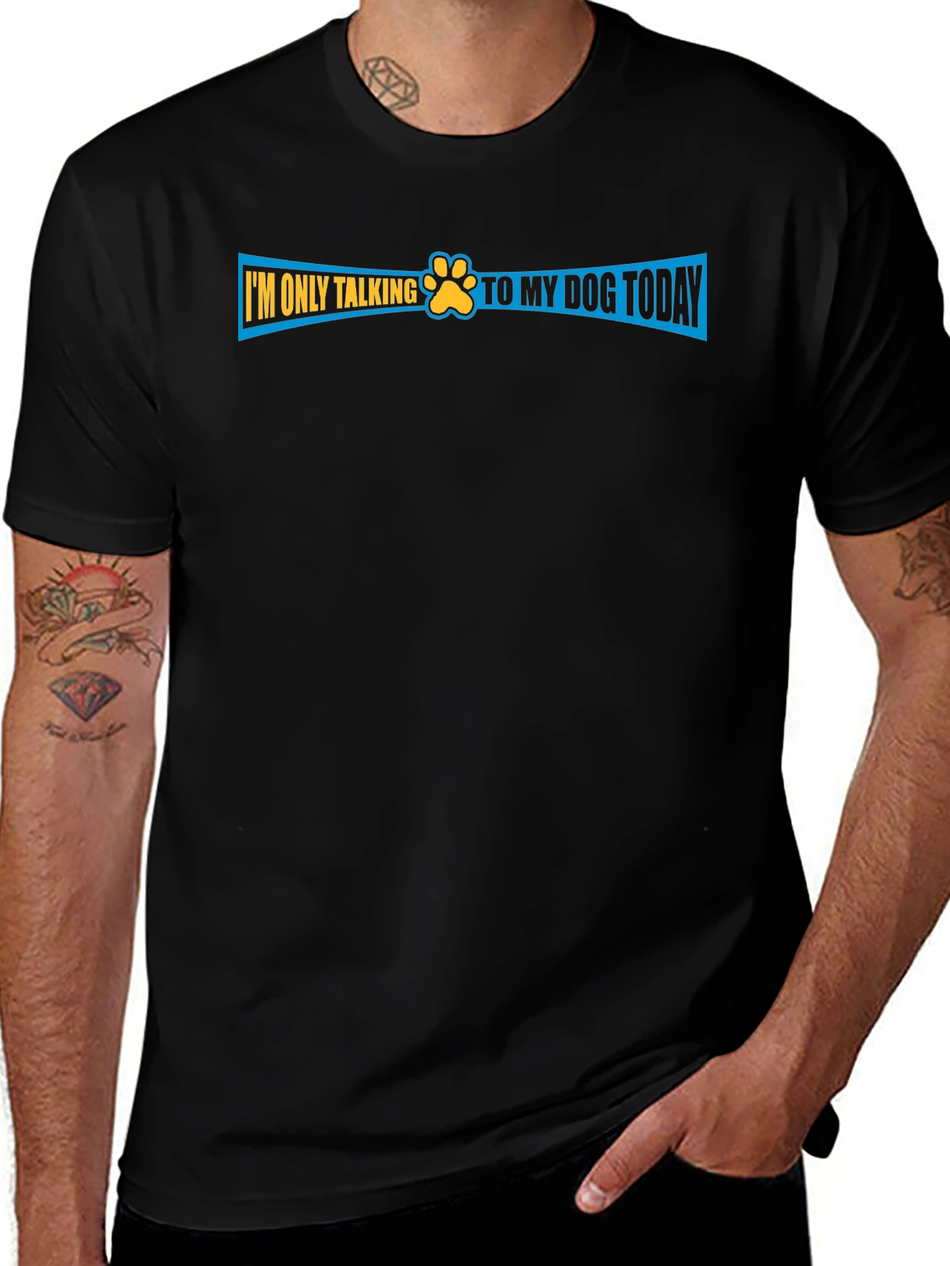 Dog Lover T-Shirt - Im Only Talking to My Dog Today