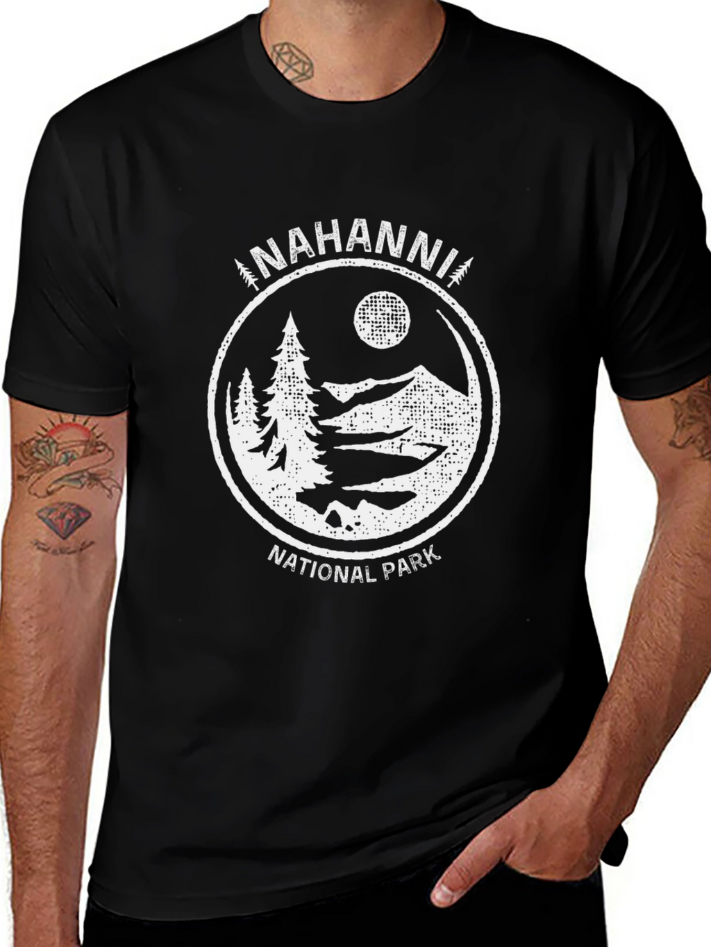 Nahanni National Park Graphic T-Shirt - Unisex Black Tee