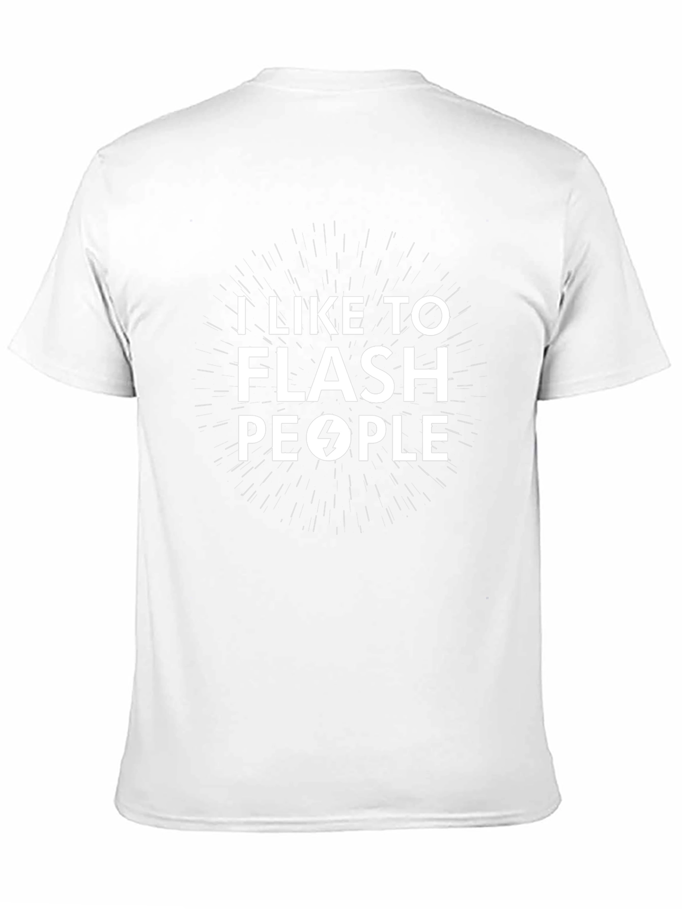 I Like To Flash People Black Graphic Tee
