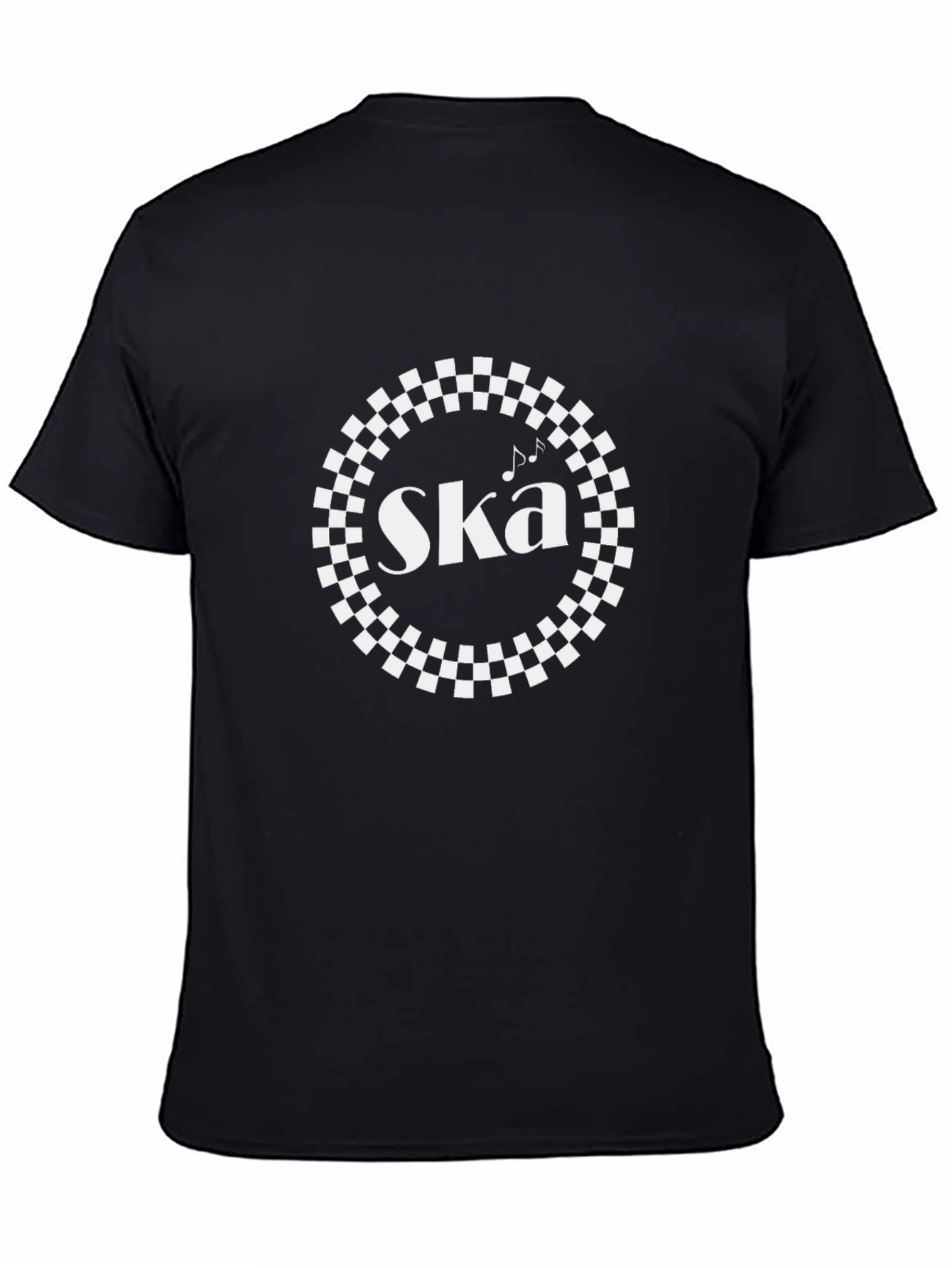 Ska Music Checkerboard T-Shirt - Black