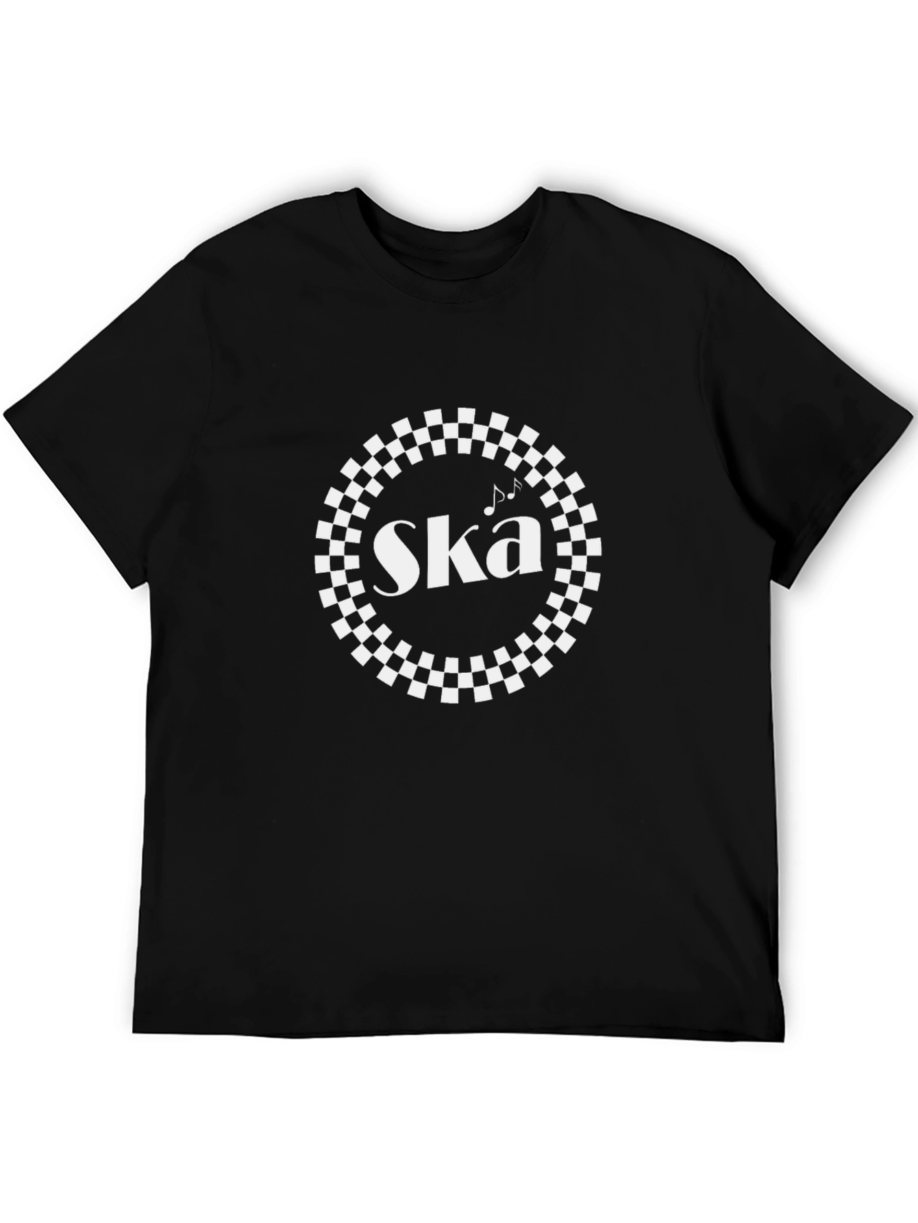 Ska Music Checkerboard T-Shirt - Black