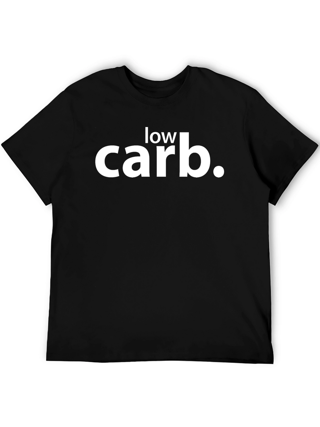 Low Carb Black T-Shirt - Keto Diet Apparel