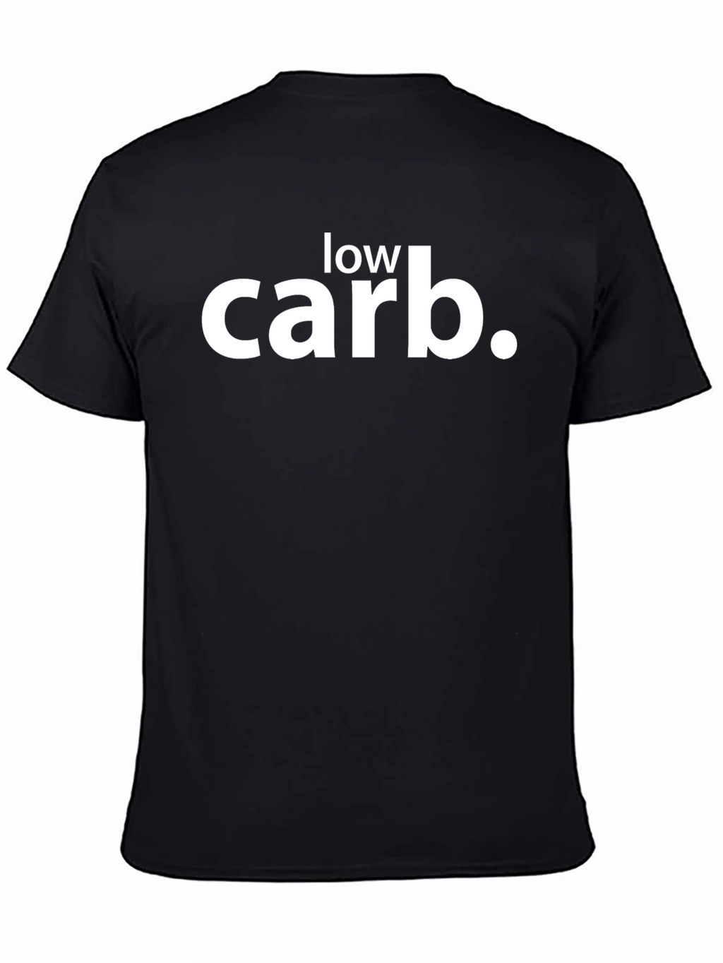 Low Carb Black T-Shirt - Keto Diet Apparel