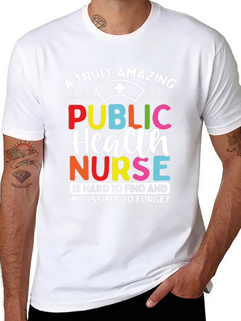 Amazing Public Health Nurse Graphic T-Shirt