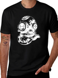 Diver Helmet Graphic Tee - Classic Design