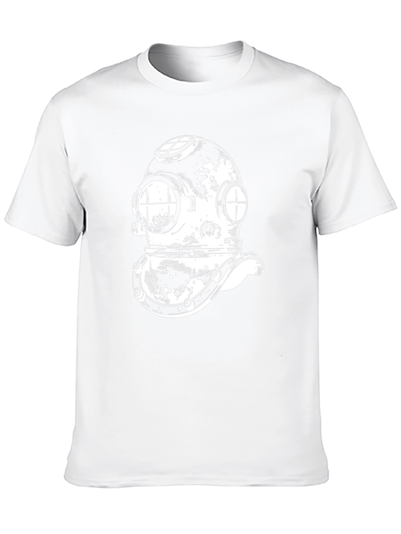 Diver Helmet Graphic Tee - Classic Design