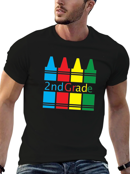 2nd Grade Crayon T-Shirt