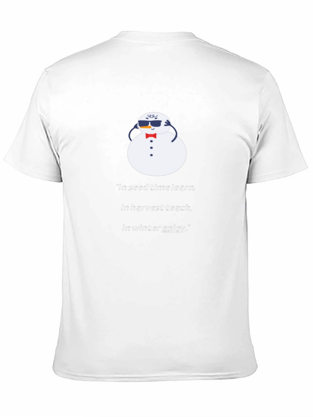 Winter Wisdom Tee - Snowman Graphic