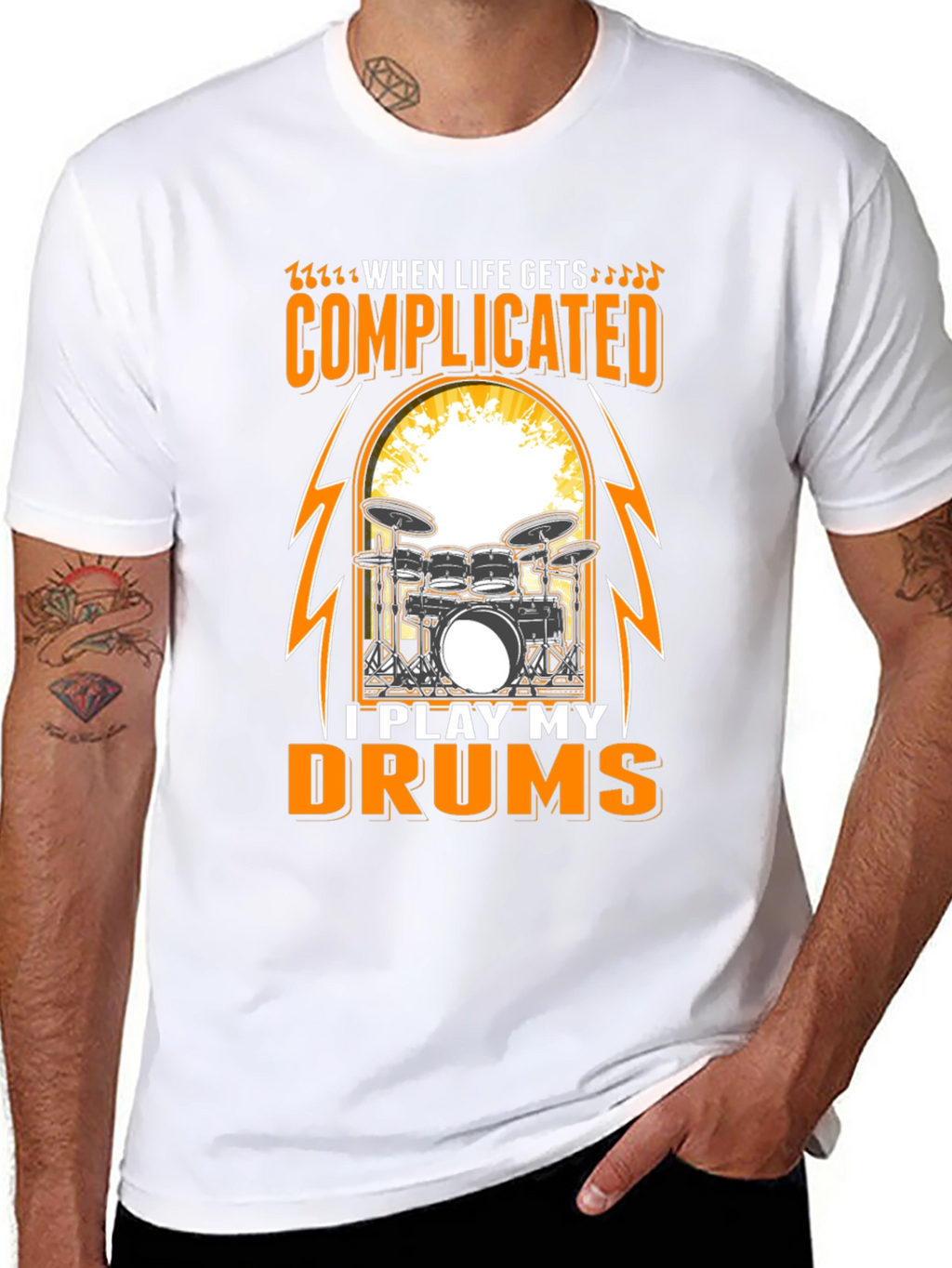 Complicated Drums Tee