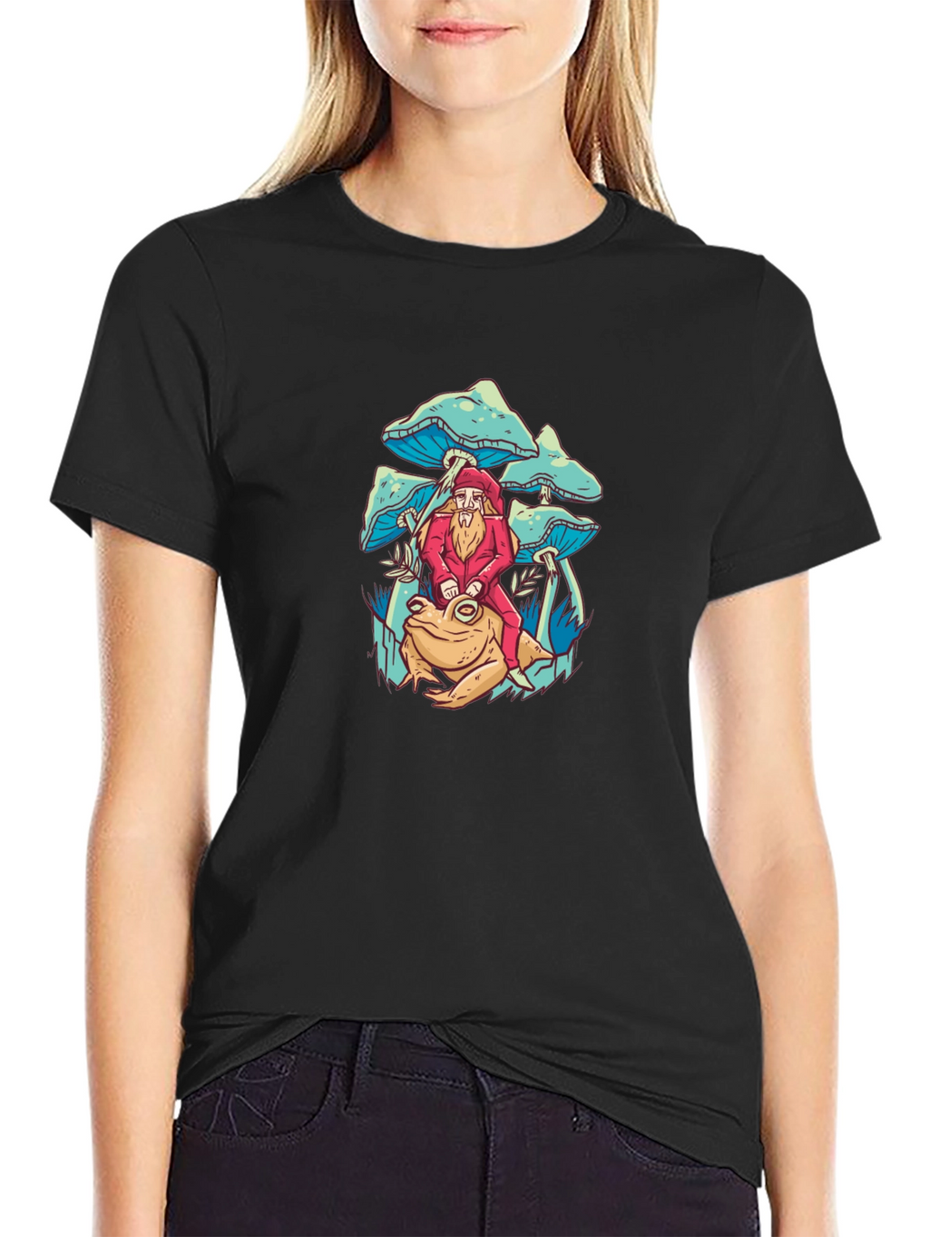 Mushroom Frog T-Shirt - Whimsical Design